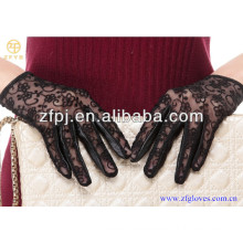 Fashion lady goat skin lace gloves